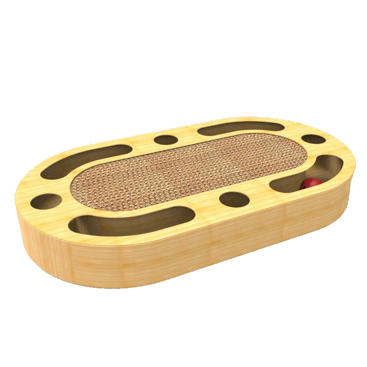 2018 Amazon round circuit multifunction cat toy cardboard cat scratcher