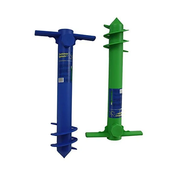 Beach Umbrella Base Sand Anchor Stand Plastic Screw Strong Spike Auger