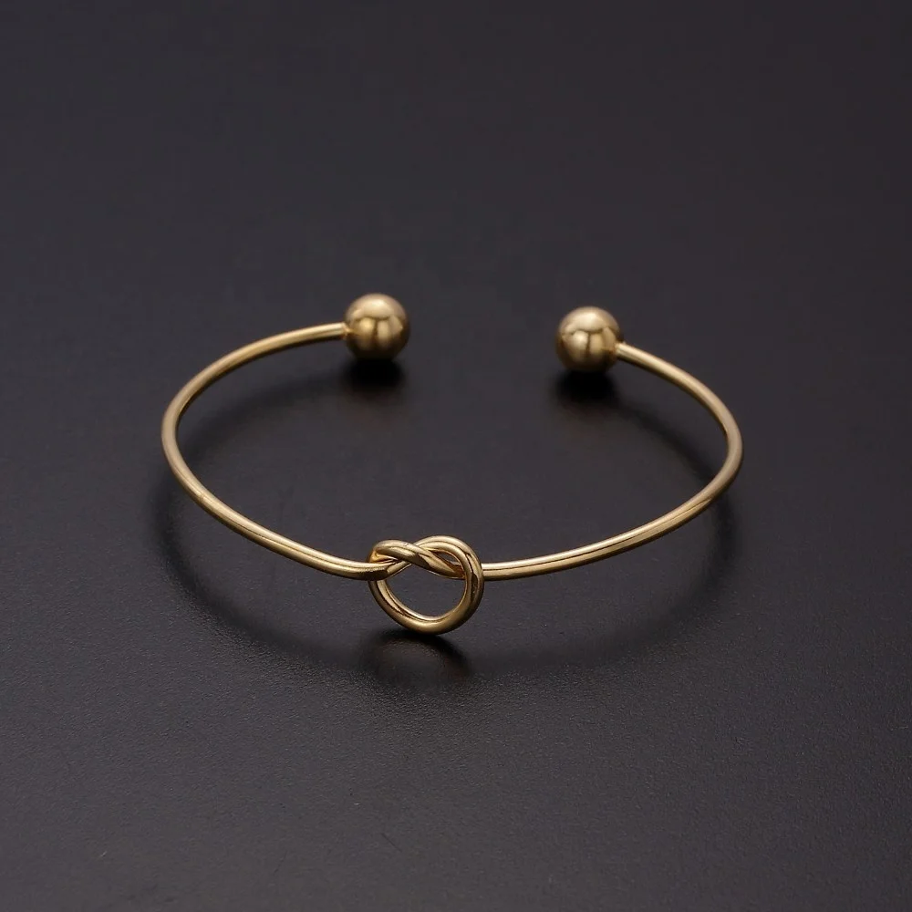 Loftily Jewelry Simple Silver/Rose Gold Plated Stainless Steel Adjustable Expandable Bangle Bracelet DIY Wire String Bracelet