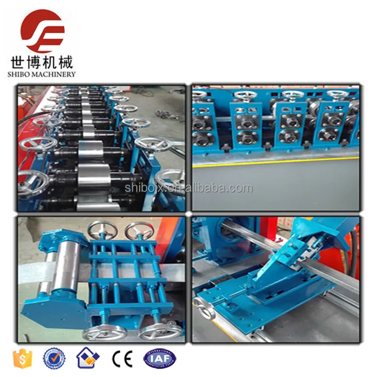 Omega Profile Roll Forming Machine C U Purlin Channel Truss Furring Cold Forming Machine
