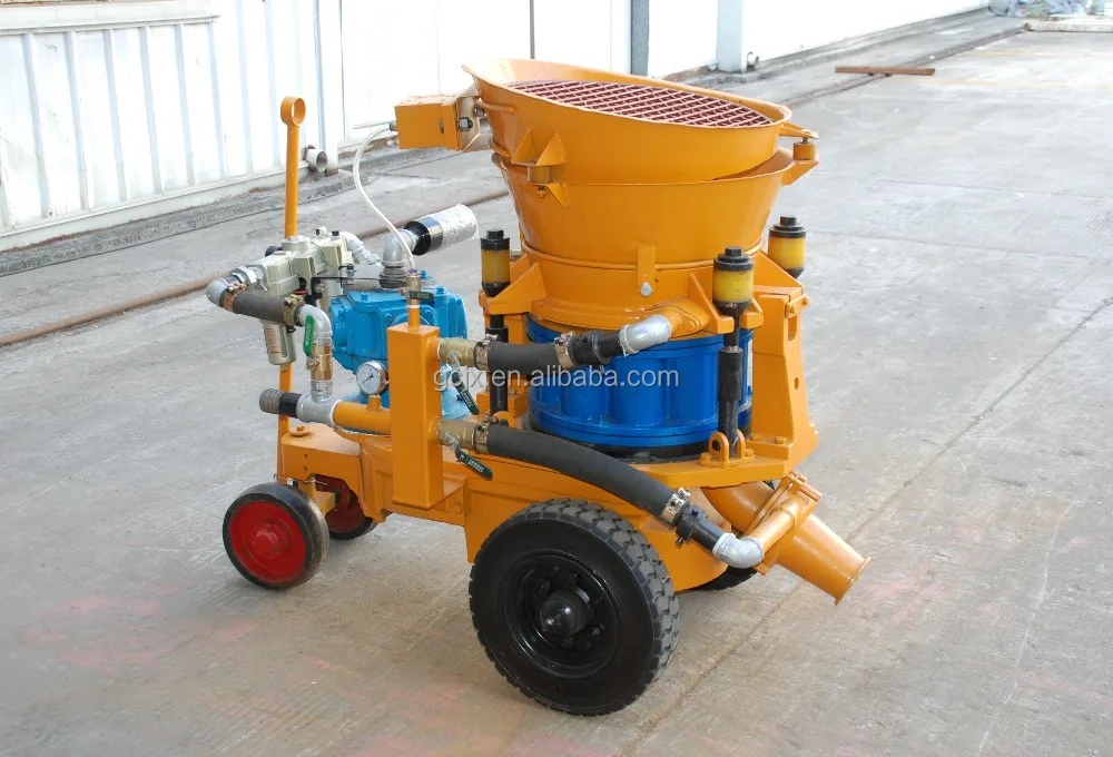 PZ-5A air motor dry shotcrete machine