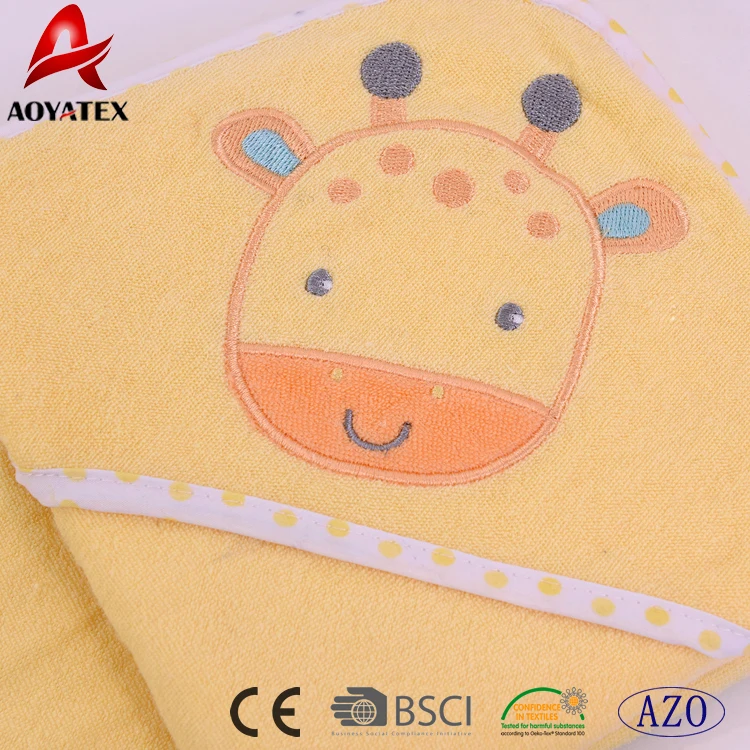 6pack organic bamboo baby washcloths and hooded baby bath towel