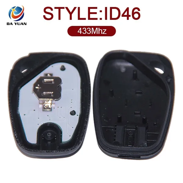 433 МГц Пустой дистанционного управления для Renault ключ 2 кнопки ID46 чип внутри AK010004