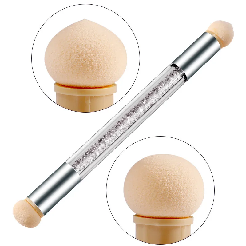 Double Head Nail Art Tools Nail Sponge Gradient Pen Brush Sponge smudge brush