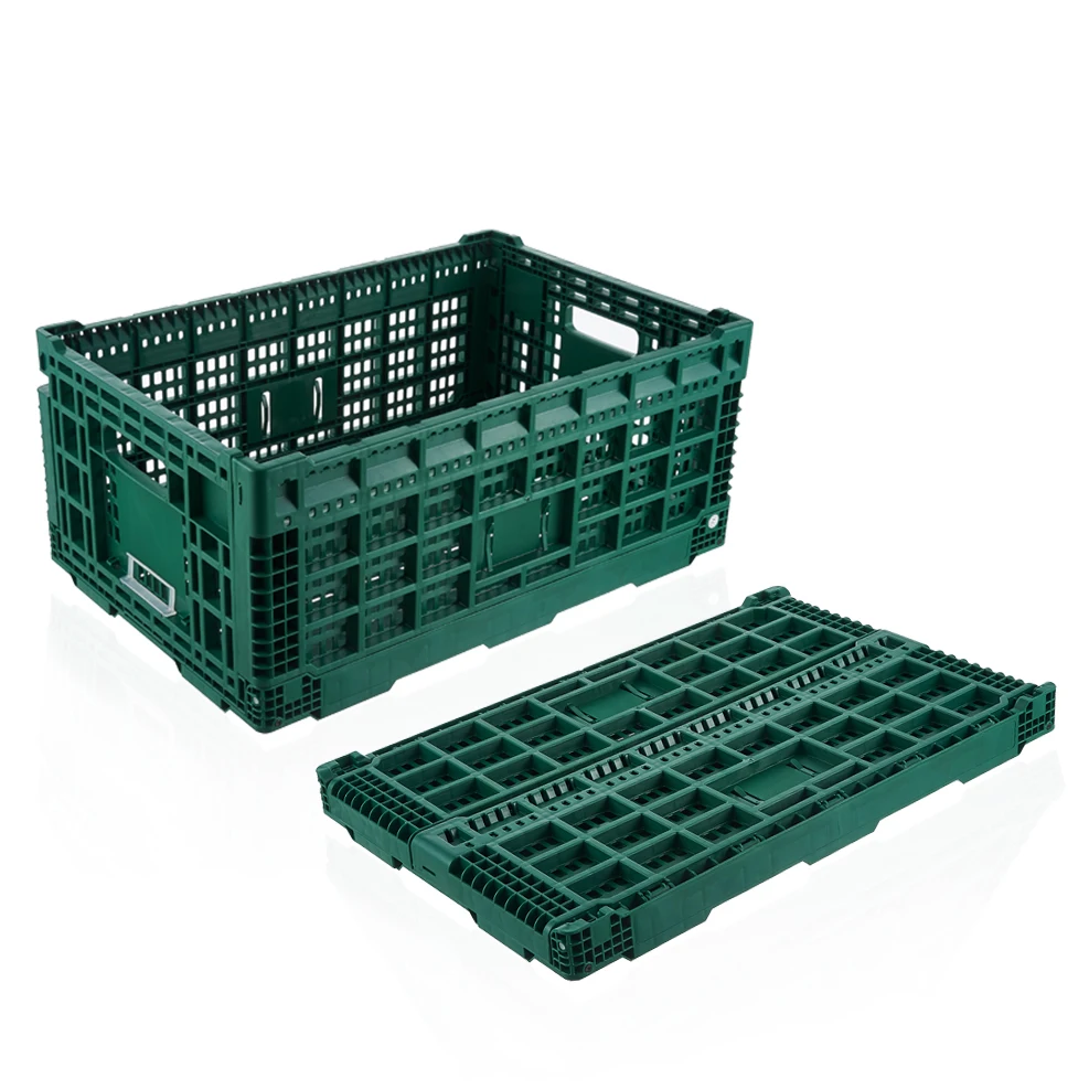 Дешевая прямоугольная складная пластиковая корзина для хранения овощей