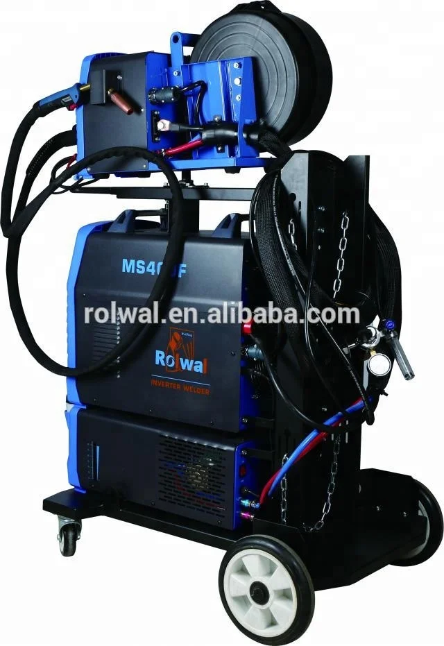 All-in-one Rolwal Industrial standard IGBT Module double pulse Aluminum MIG  wire Welder 400Amp/500Amp
