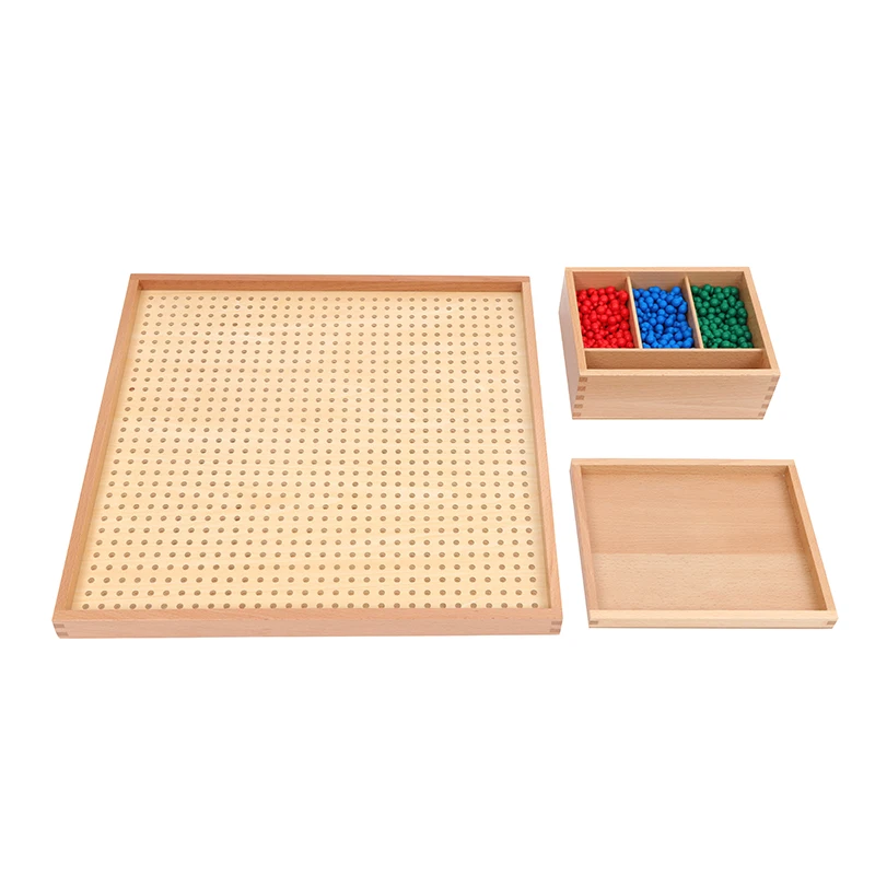 Baby wholesale montessori kindergarten educational materials Wooden Peg Board