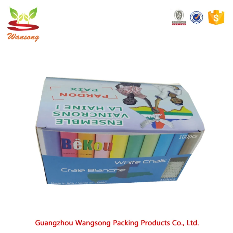 Cheap Price Custom Printed School Chalk Paper box packaging