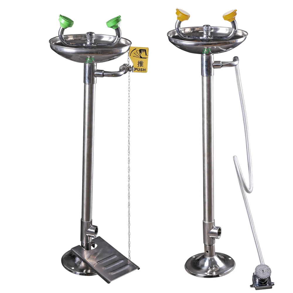 Safety Emergency Shower Combination Stainless Steel Eye Wash Station