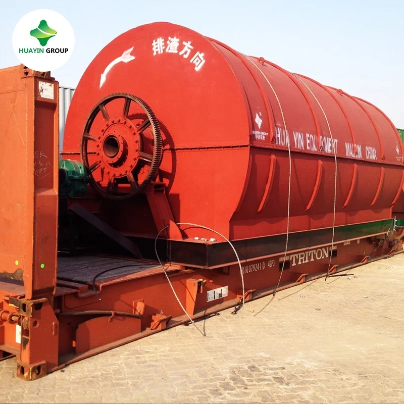 
Long using life waste tire plastic refining to oil pyrolysis machine 