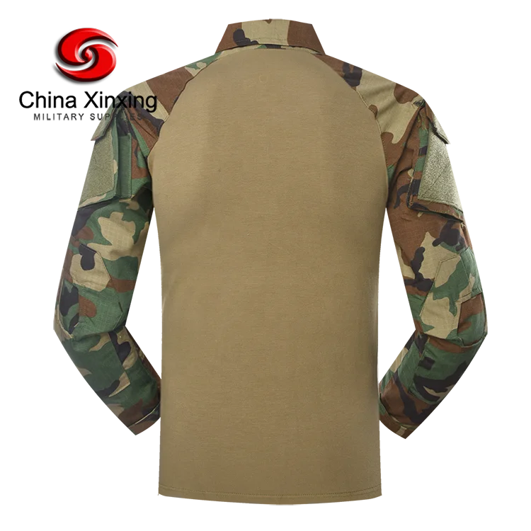 Tactical Uniform XINXING GUANGZHOU TU02  Security Guard Uniforms Tactical Woodland Camouflage Uniform