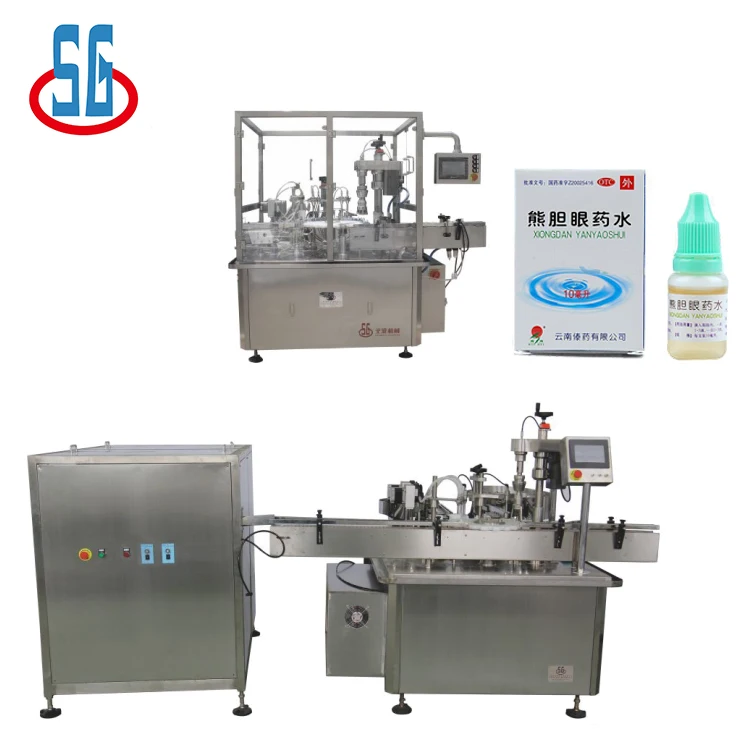 
SG Best Selling Products Of Electronic Cigarette Eye Drops Filling Sealing Liquid Filling Machine 