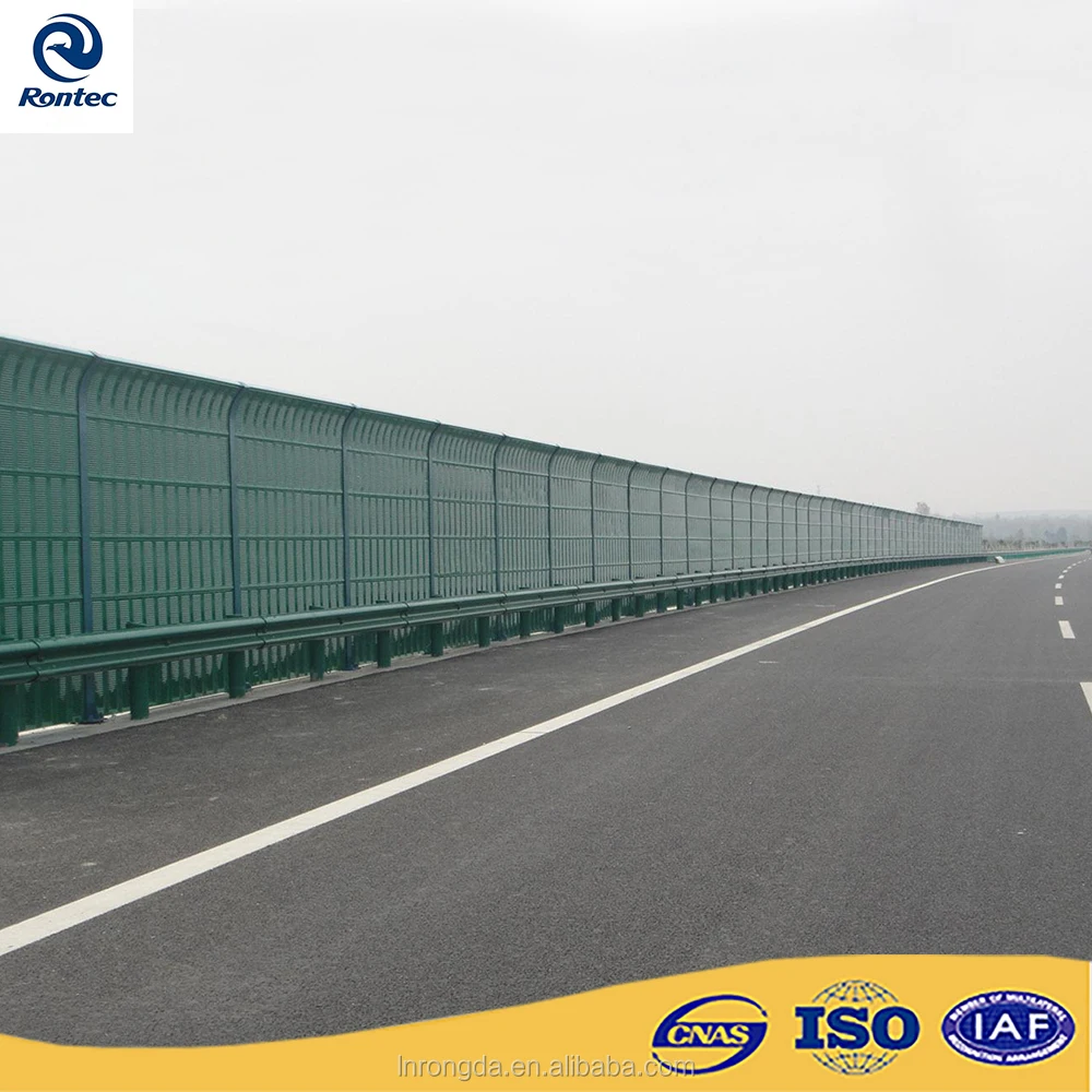 
Railway metal curve sound barrier fence noise barrier wall 