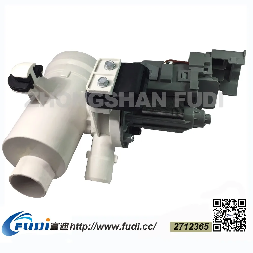 Whirlpool Washer W10130913 Drain Pump (Pump Lid:Inlet 36mm,Outlet 27mm)