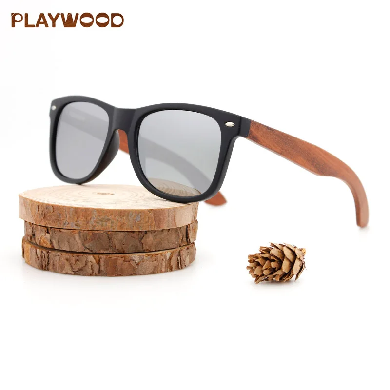 
Oculos de sol Men Sunglasses Custom Logo Polarized Bamboo Wood Sunglasses 2021 