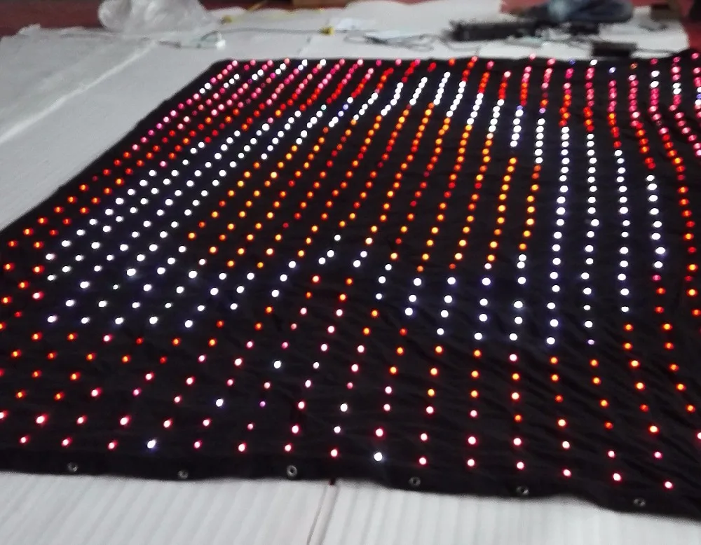 Newest Multiple lighting effect flexible soft LED video star curtain light for background