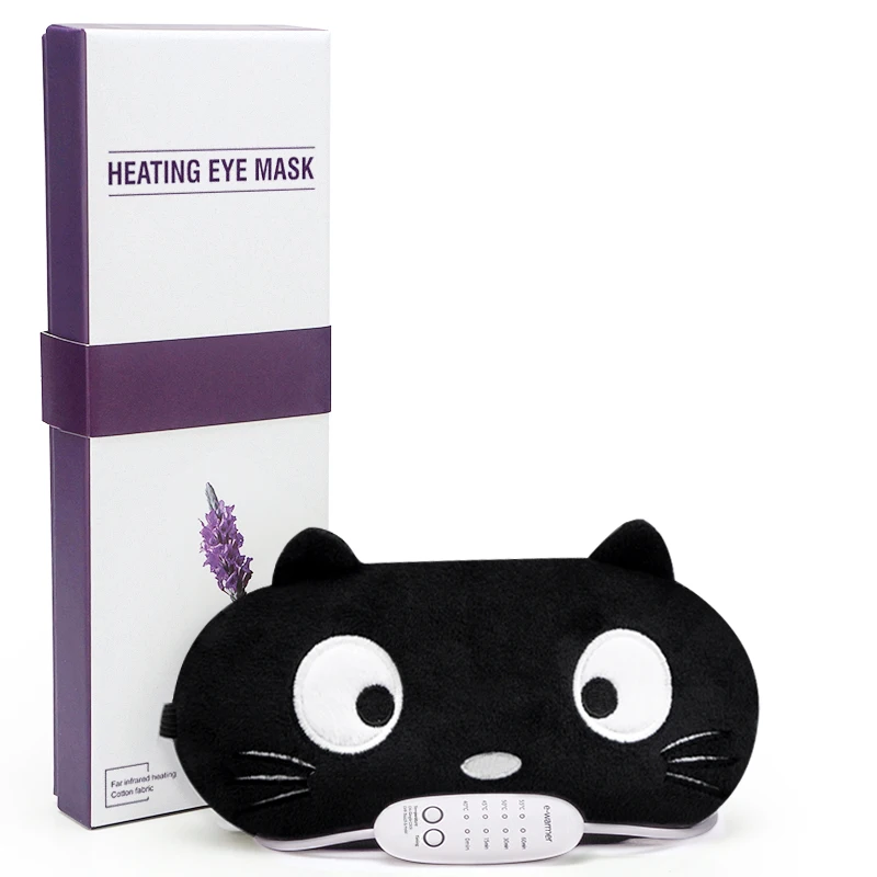 
USB heated eye mask eyeshade far Infrared heated eye mask for sleep heating therapy to nourish eye skin relieving fatigue 