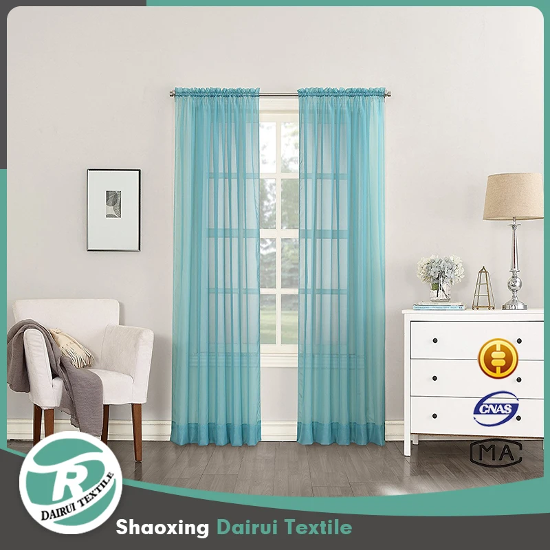 Custom Made Modern Curtain Design Europe Living Room Grey Voile Tulle Curtain