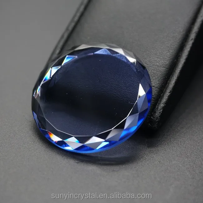 
Fine Design Blue Or Customized High Optical Production Rate Jewerly Sapphire Crystal Glass For Anniversary 