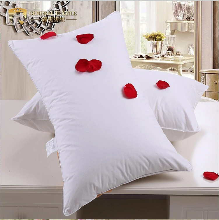 JR248 Luxury 5 Star Hotel Pillow Goose Feather Down Hotel Collection Bed Pillows for Sleeping