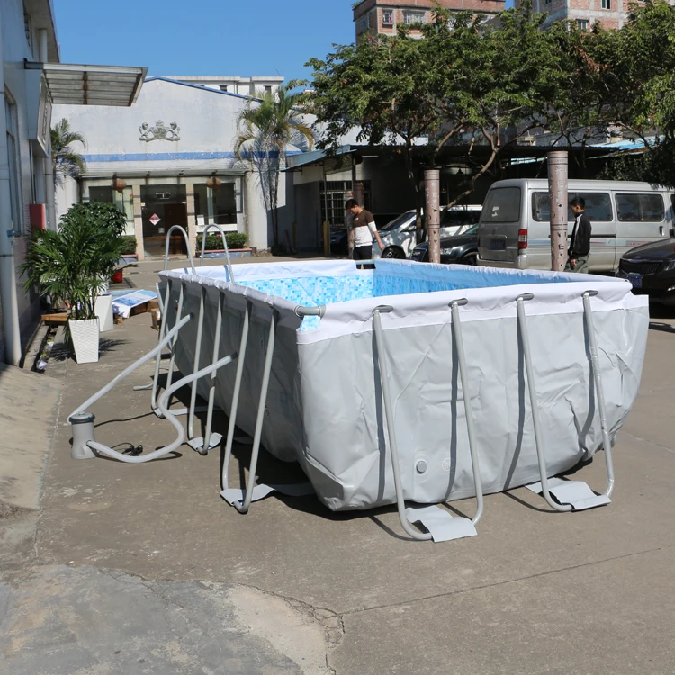 Family adult children swimming pool outdoor fish pond large play pool PVC steel frame swimming pool