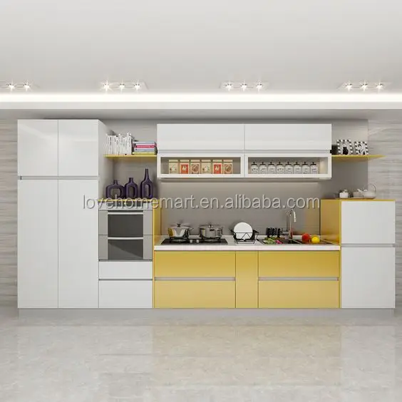 Simple Electrical Unit Design Fiber Kitchen Cabinet