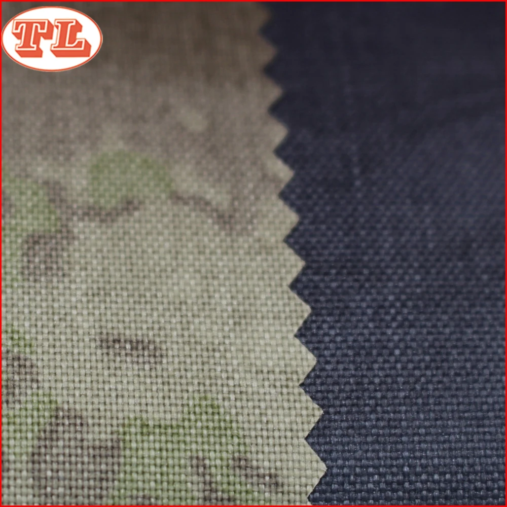water repellent pu coated 500d nylon camo camouflage printed  cordura fabric