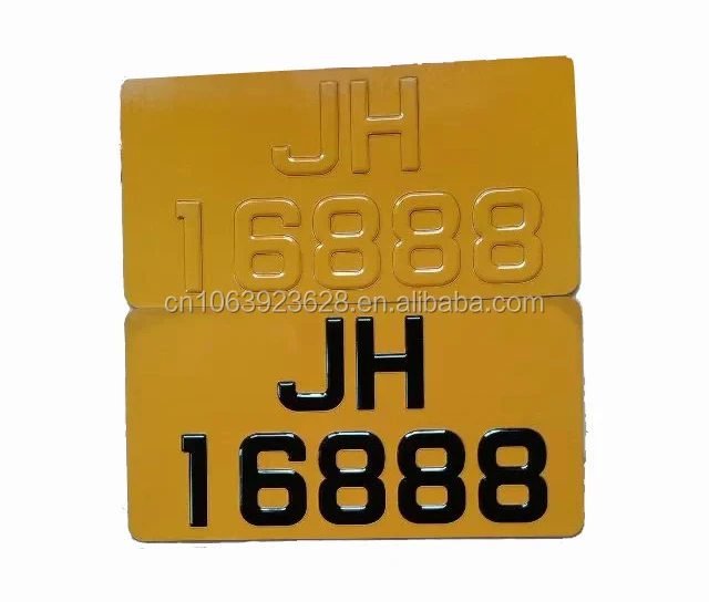 Высококачественный двухслойный светоотражающий номерной знак для автомобиля