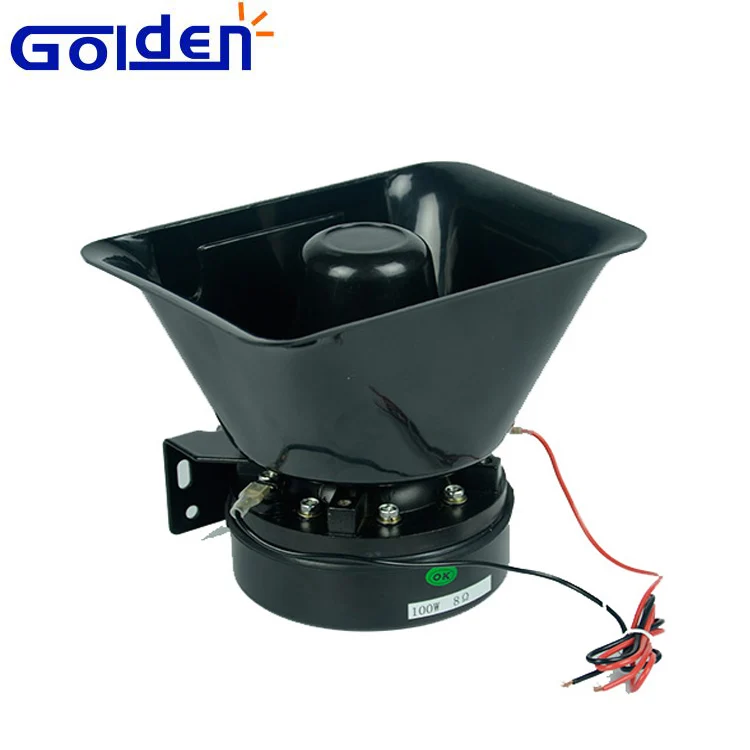 12 volt 100 watt electronic siren speaker