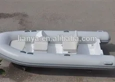 Лия 4 люди военного ребра рыбалка судно 12.5ft стекловолокна лодки корпусов для продажи