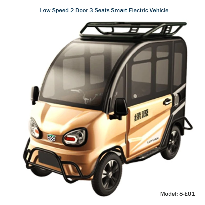 Низко скоростные Электрические 4 колеса 3 местный Электрический Мини