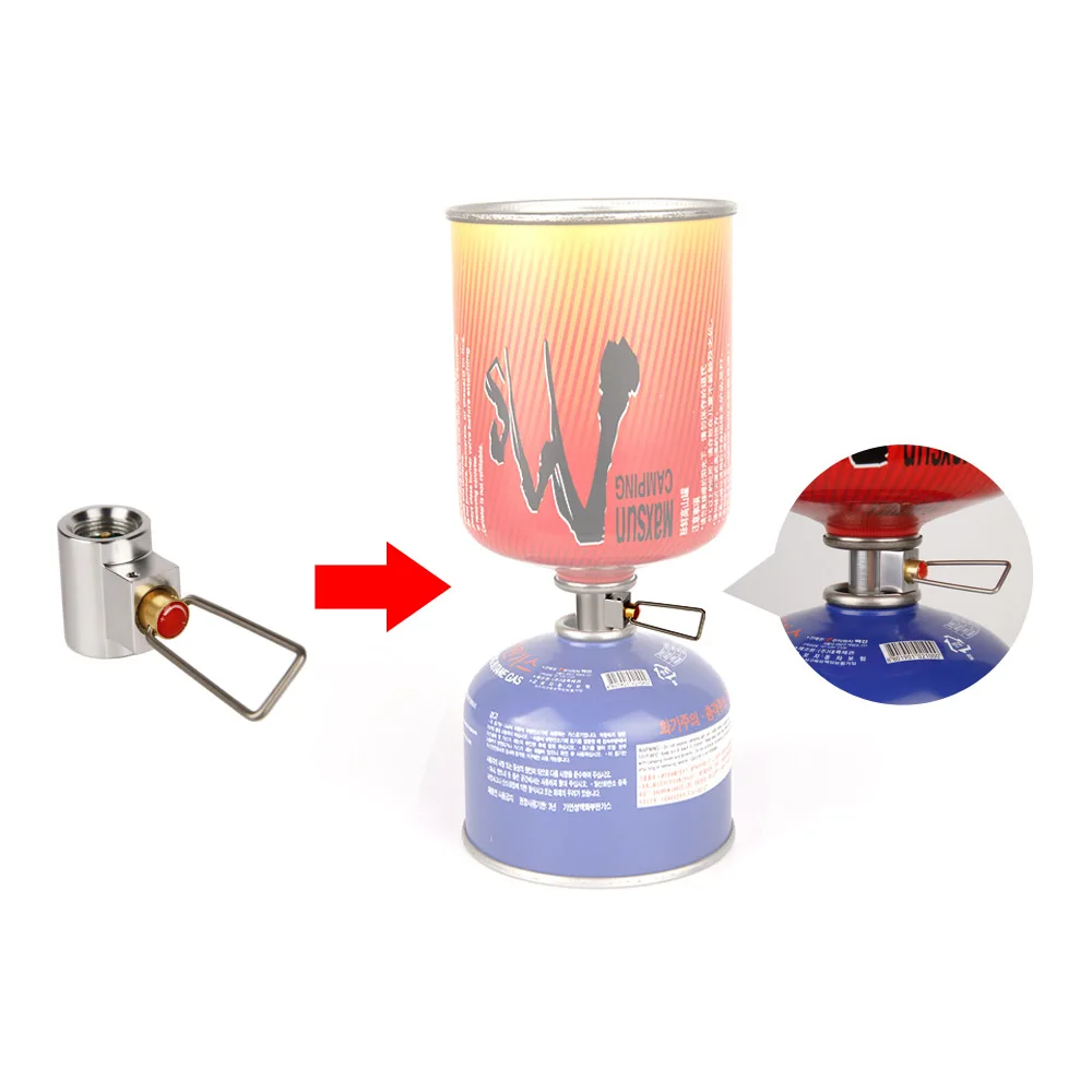 Camp Propane 2 Flat Gas Tanks Refill Adapter, Gas Saver Valve Gas Cylinder Canister Shifter Coupler Converter Exchanger Air Vent