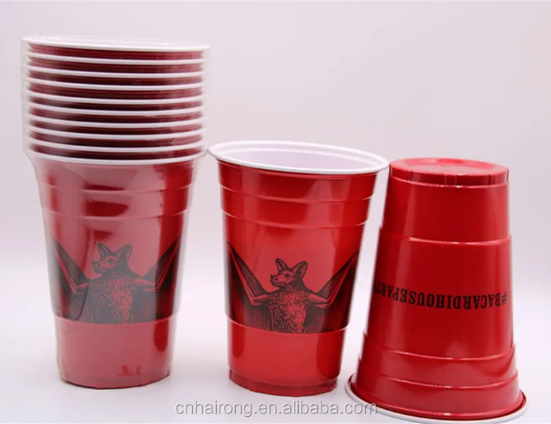 Reusable high quality Advertising Logo custom printed plastic cup,plastic drinking cup