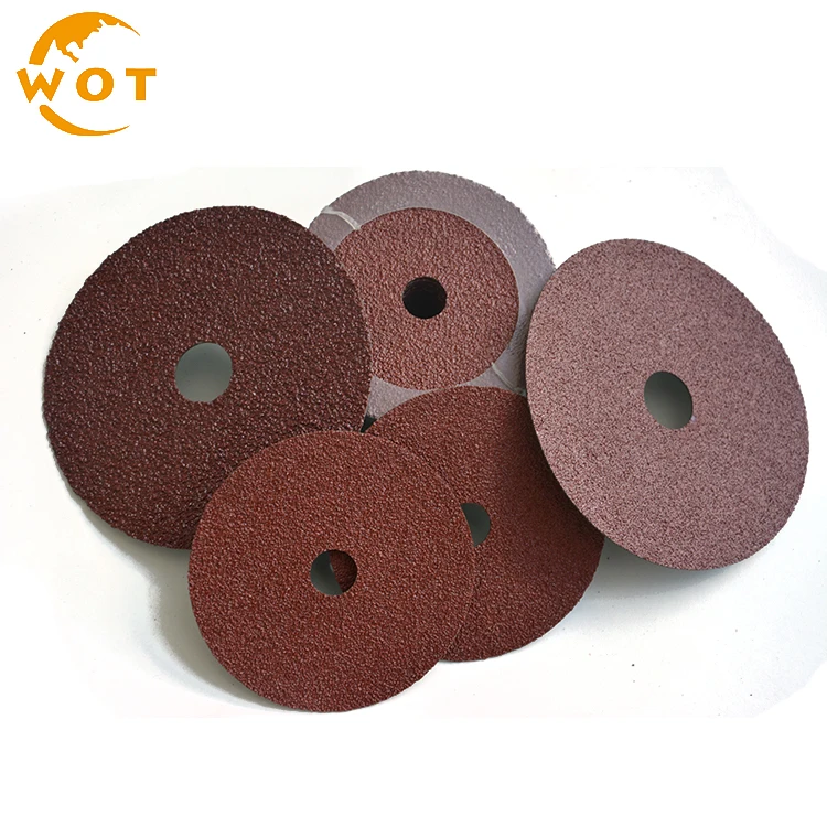 
China Manufacture Germany Grinding Abrasive Fused Aluminum Oxide Fiber Disc For Polishing Metal 