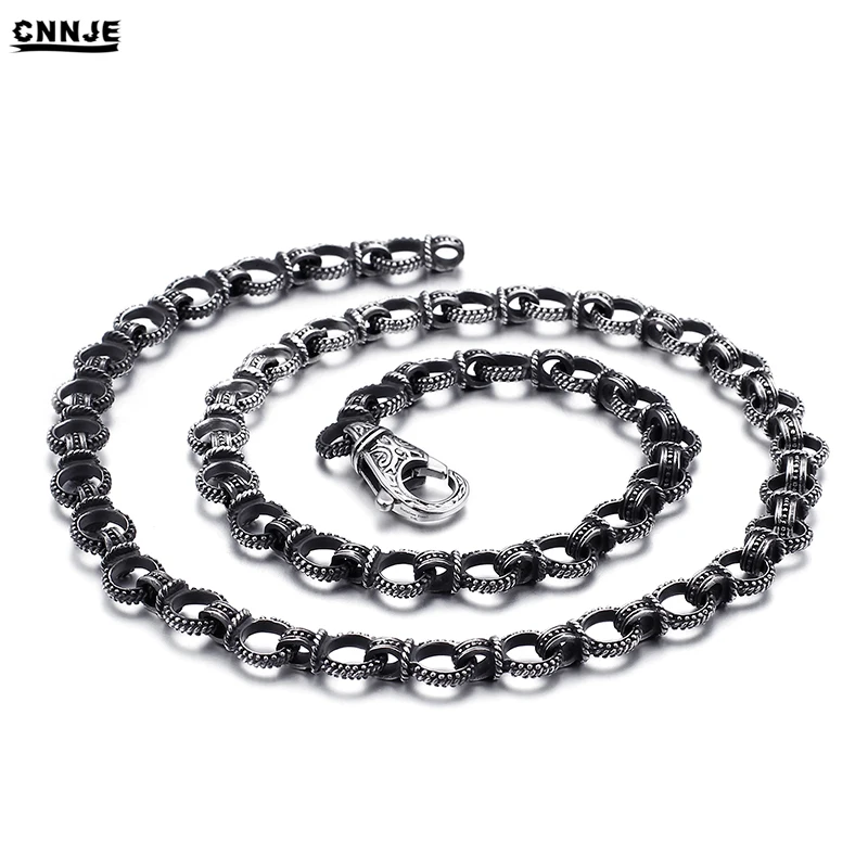 
New Hot Pop Men Jewelry Rocker Long Chain Design Stainless Steel Necklace 