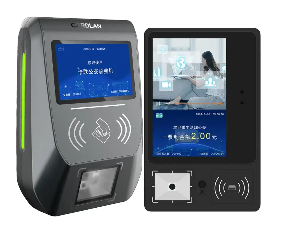 Android Linux Card Payment Terminal with Bus NFC reader and QR Validator For City Bus Ticketing