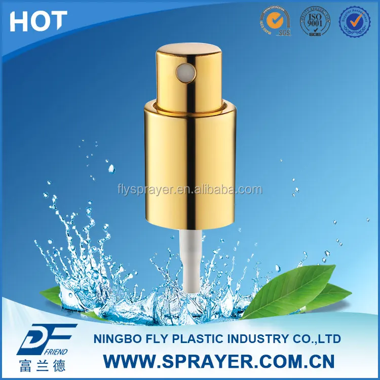 Alibaba Suppliers Shiny Golden Mist Sprayer Pump