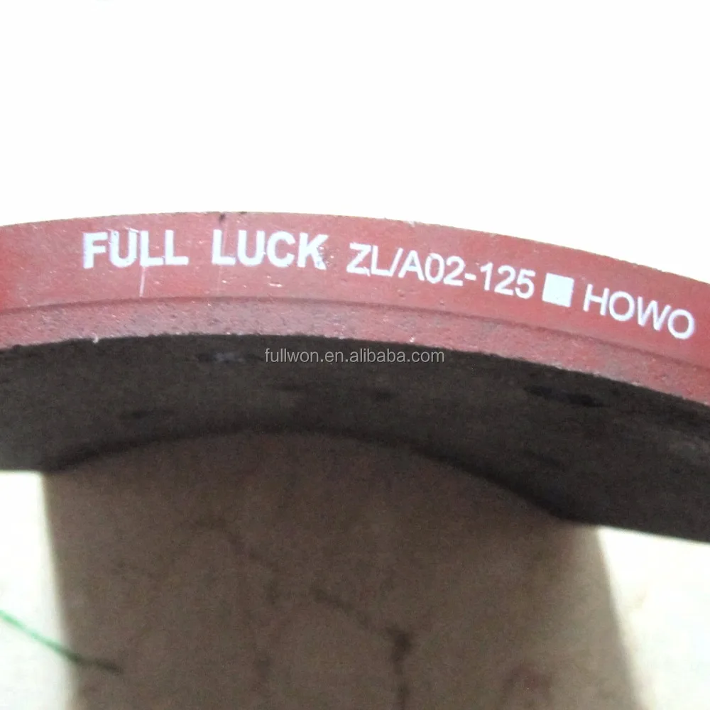 4X2 6X4 8X4 Tractor heavy truck brake pad / brake lining with rivet