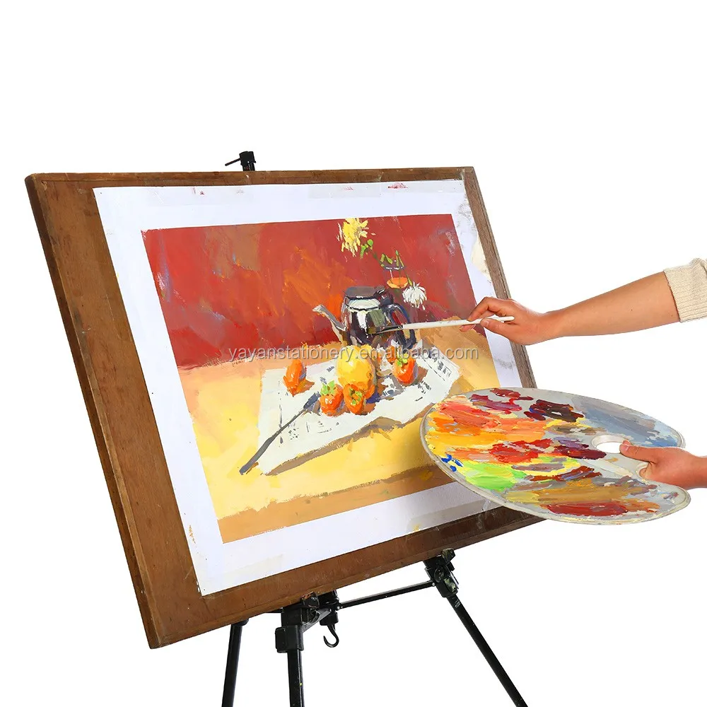 Customized Multi color Synthetic Hair Pearl White Short Birch Handle Paint Brushes Set For Gouache Acrylic Watercolor Painting