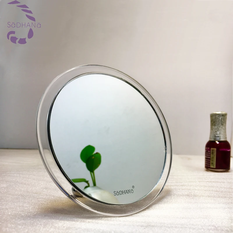pocket lighting mirror foldable portable led mirror makeup mirror with different light color