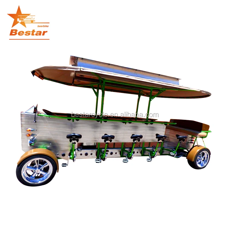 Retro 4 wheel electric sightseeing truck vehicle
