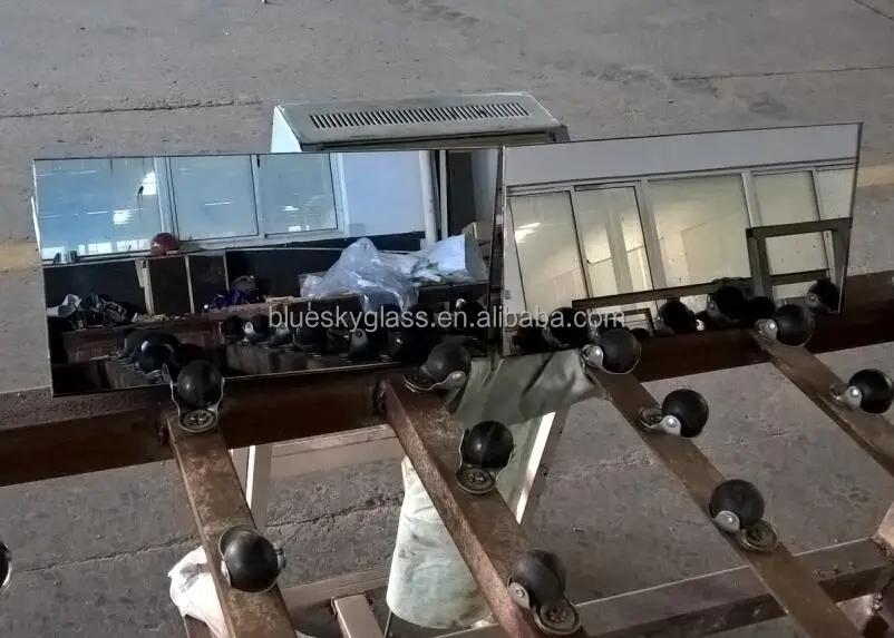 6mm grey mirror glass splashback