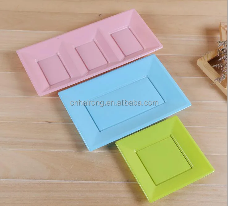 
PS material manufacturer disposable transparent plastic plates wholesale factory 