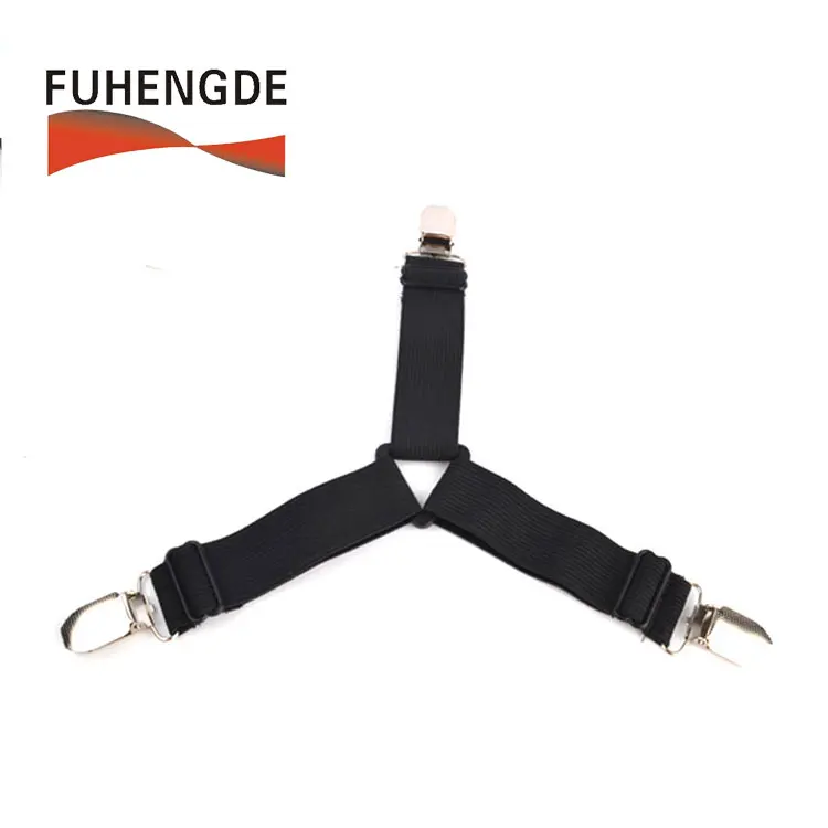 Suspenders Holder Sheet Fasteners/ Grippers for Bed Sheets Elastic Mattress Covers Sofa Cushion With Logo Custom