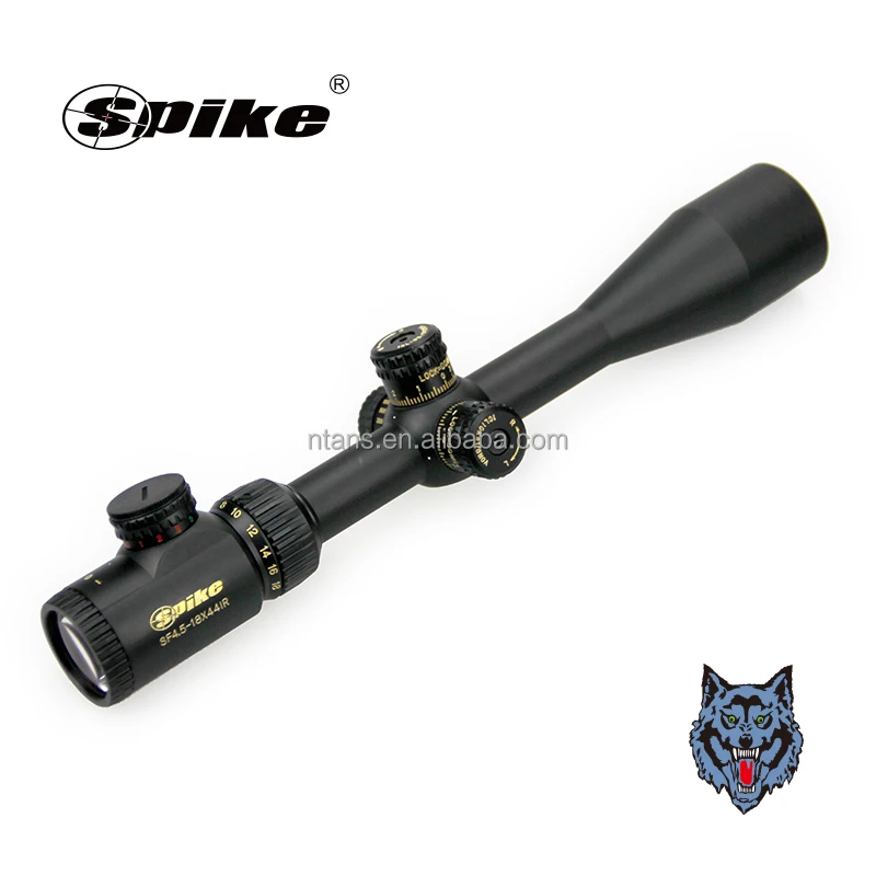 Spike 3-color Reticle. Rings Side Focus Optics  Scope/ 4.5-18x44 Compact Scope