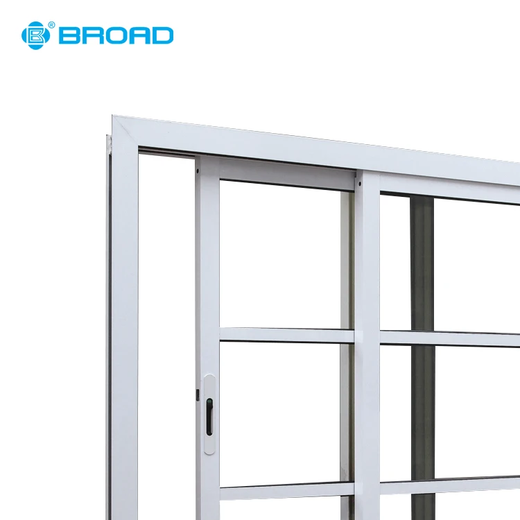 
Commercial balcony sliding glass reception windows with grill 