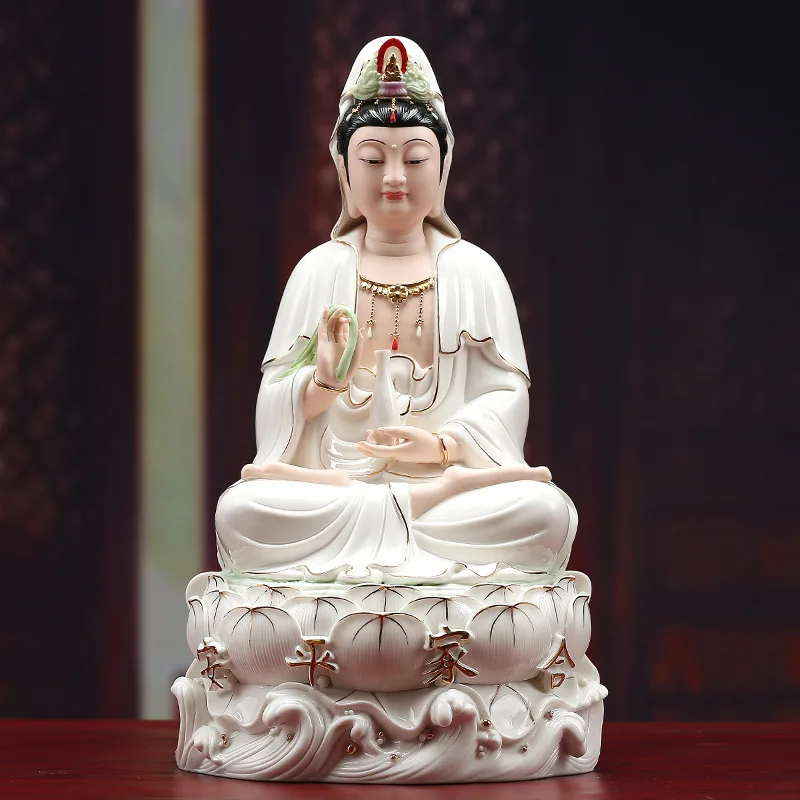 Religious Crafts Ceramic  Guanyin  Statue