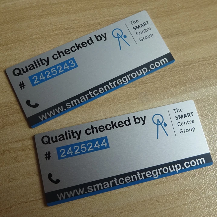 
Silkscreen Printing Aluminum Label for machine 