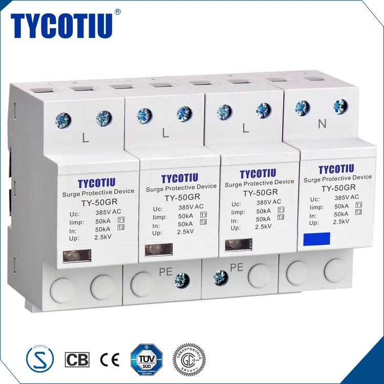 TYCOTIU Новые Продукты На Рынке Китая Тип 1 Перенапряжения Устройство Защиты Питания Сетевой фильтр Класс 1 Опн