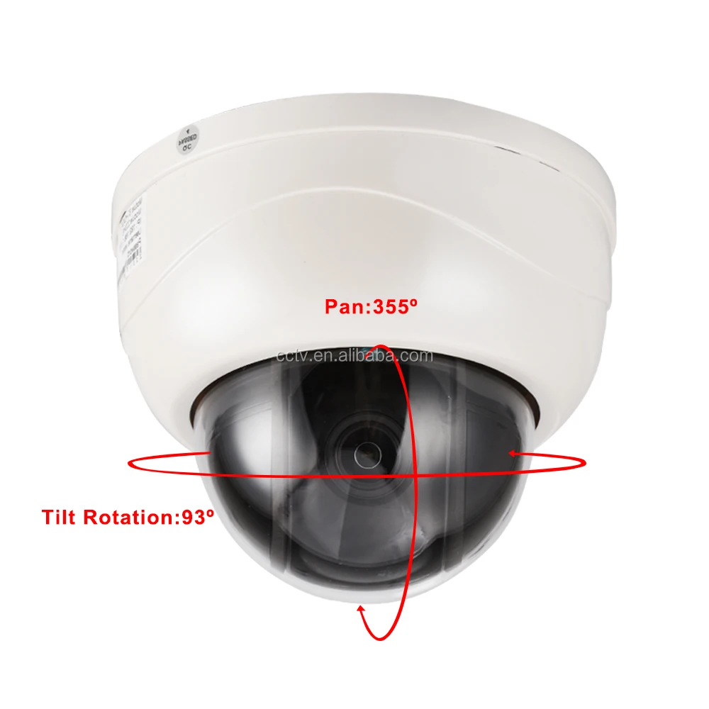 
Security HD IP 5MP PTZ Dome Camera Pan Tilt 5X ZOOM 2.7~13.5mm lens H.264 H.265 5 Megapixels 2592x1944 P2P Mobile Phone View 